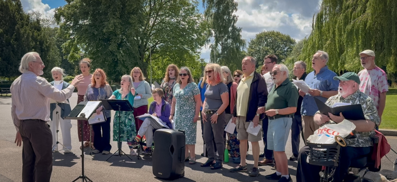 (1) Singing in Central Park, Peterborough June 2024