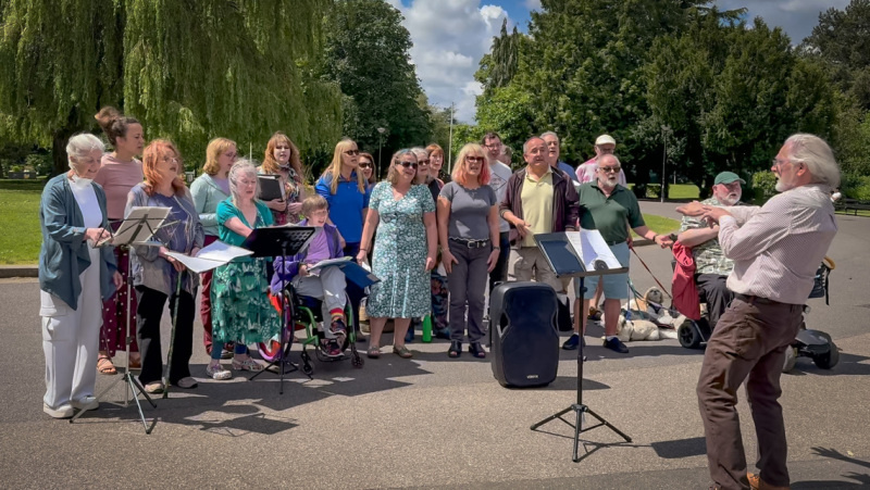 (2) Singing in Central Park, Peterborough June 2024